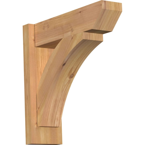 Ekena Millwork Thorton Slat Smooth Outlooker, Western Red Cedar, 5 1/2"W x 18"D x 18"H OUT06X18X18THR06SWR - main
